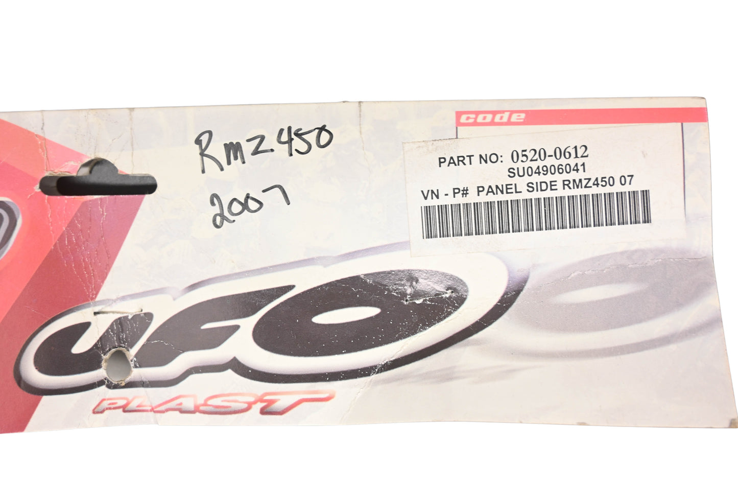 UFO Plast 0520-0612, SU04906041 White Side Panel Kit NOS