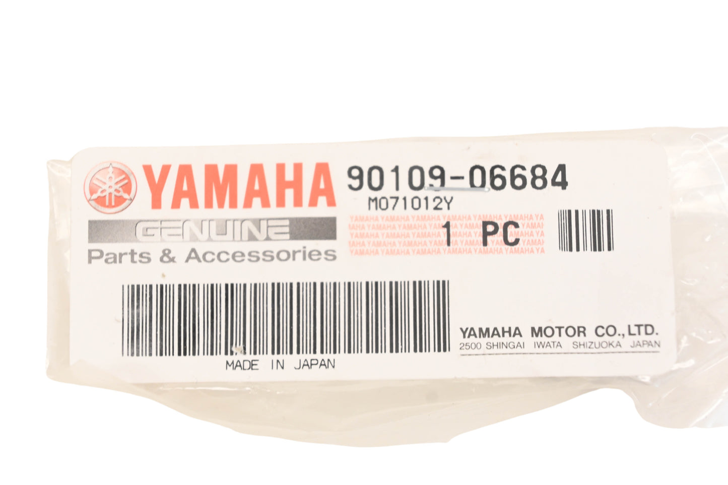 New OEM Yamaha 90109-06684-00 Bolt NOS