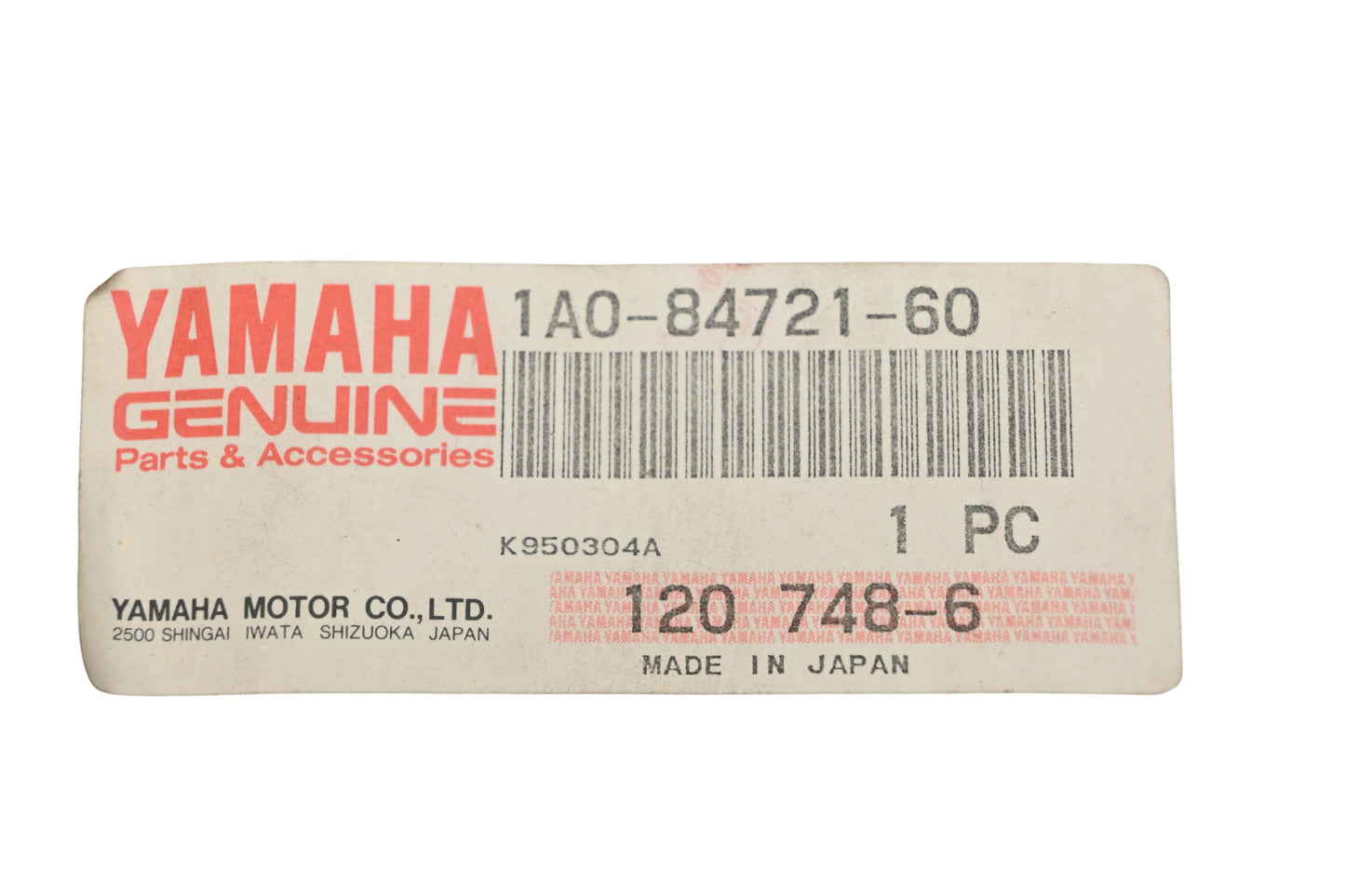 New OEM Yamaha 1A0-84721-60-00 Stanley Red Taillight Lens NOS