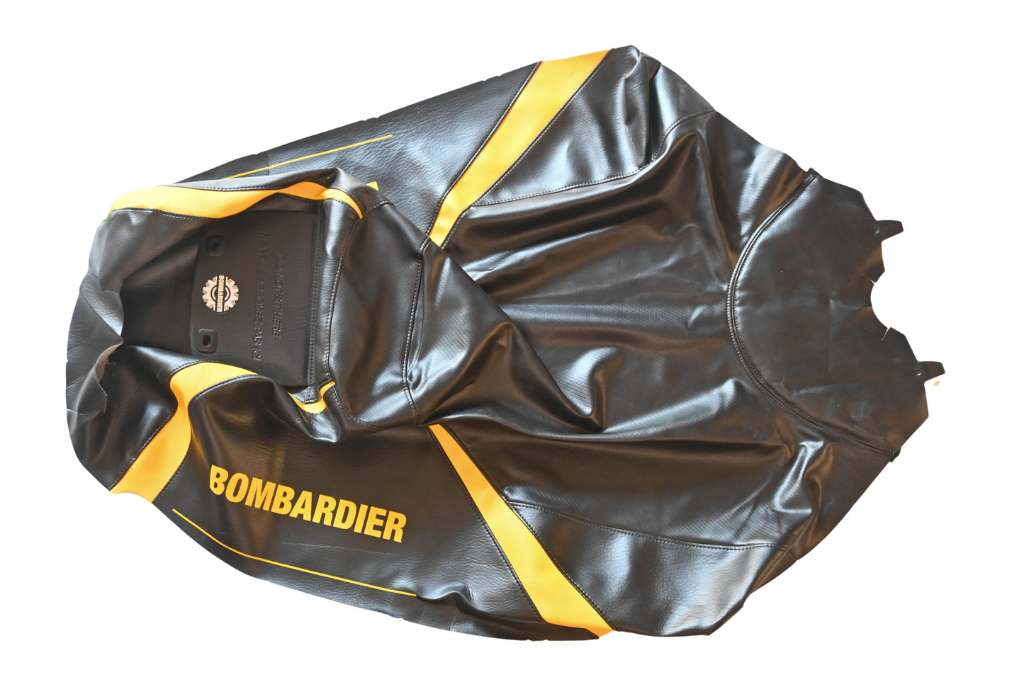 Bombardier 510004063R, P510004063R Ski Doo MXZ 500/600/700/800 Black With Yellow Trim Seat Cover