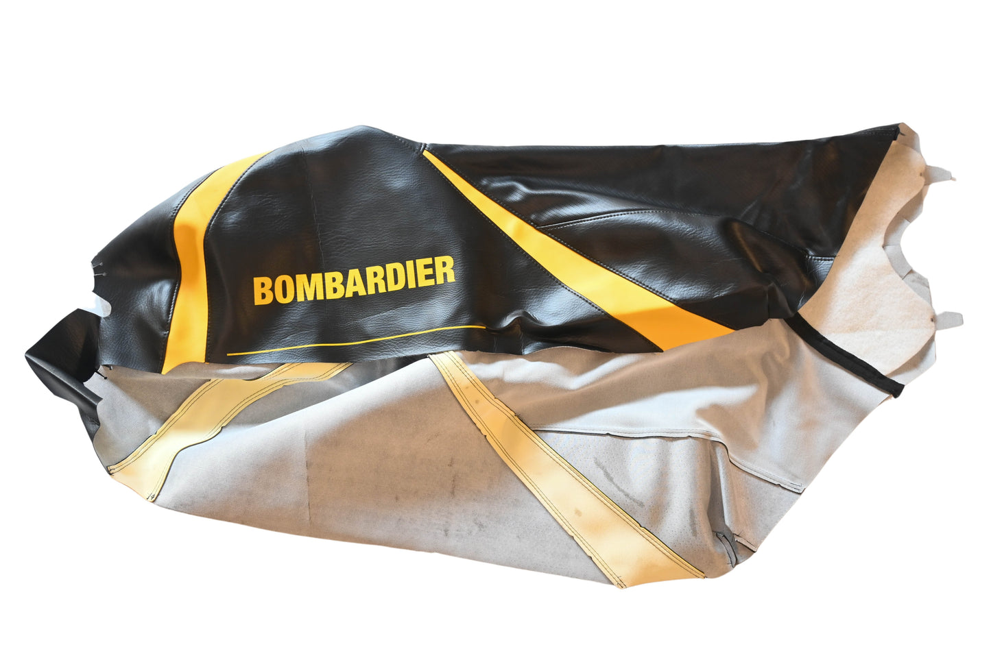 Bombardier 510004063R, P510004063R Ski Doo MXZ 500/600/700/800 Black With Yellow Trim Seat Cover