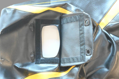 Bombardier 510004063R, P510004063R Ski Doo MXZ 500/600/700/800 Black With Yellow Trim Seat Cover