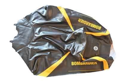Bombardier 510004063R, P510004063R Ski Doo MXZ 500/600/700/800 Black With Yellow Trim Seat Cover