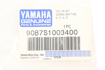 New OEM Yamaha 90B7S-10034-00 Button Head Screw NOS