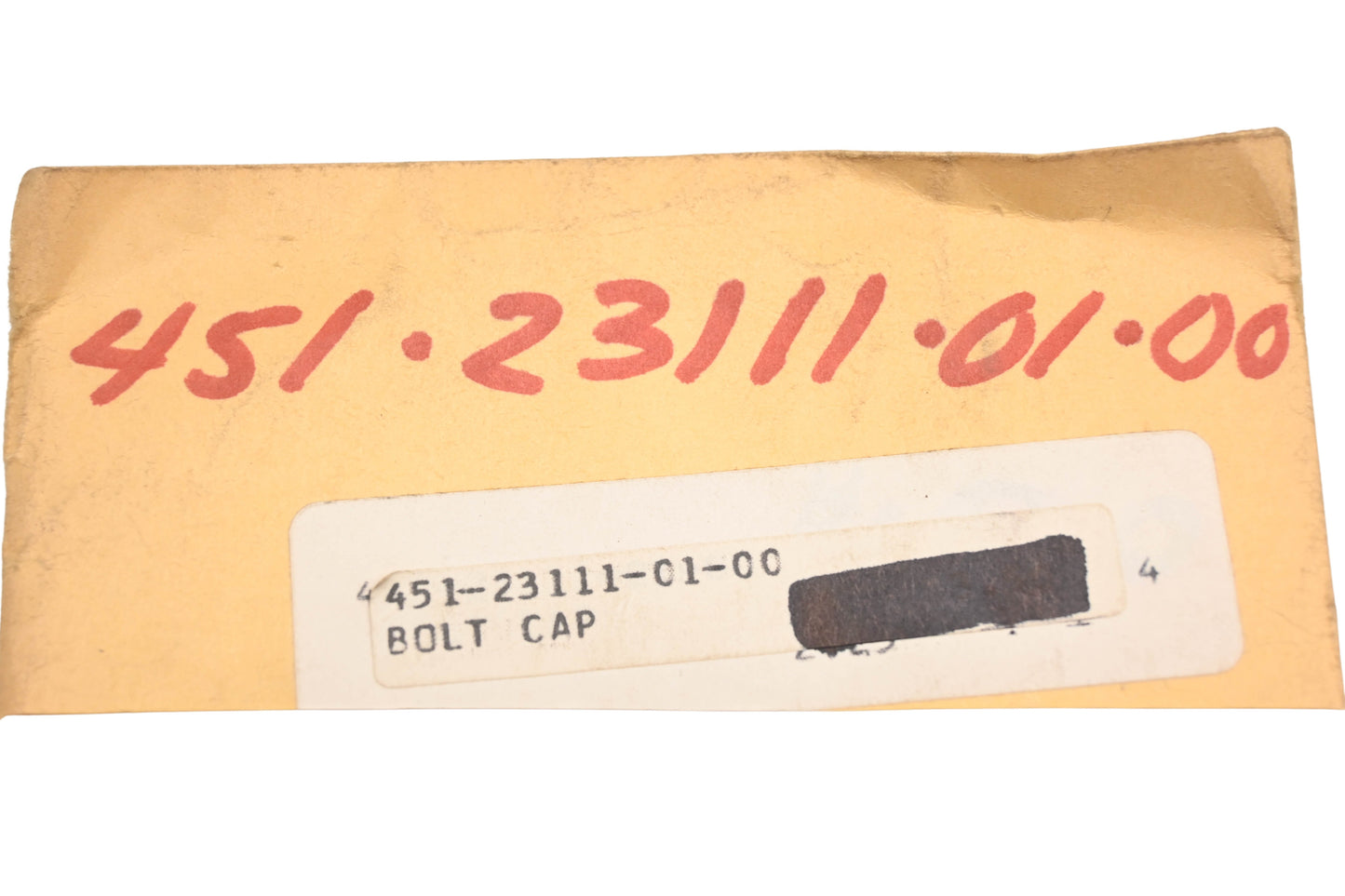 New OEM Yamaha 451-23111-01-00 Cap Bolt NOS