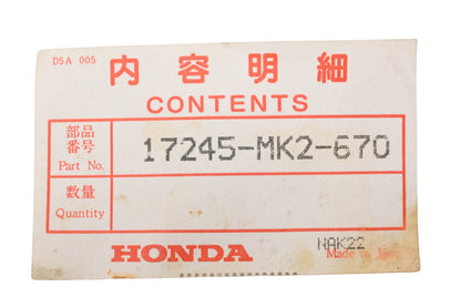 New OEM Honda 17245-MK2-670 Air Filter Cleaner Housing Splash "A" Guard NOS
