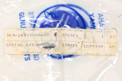 New OEM Yamaha 363-16345-00-00 Return Spring NOS