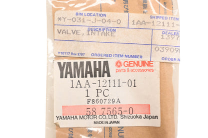New OEM Yamaha 1AA-12111-01-00 Intake Valve NOS
