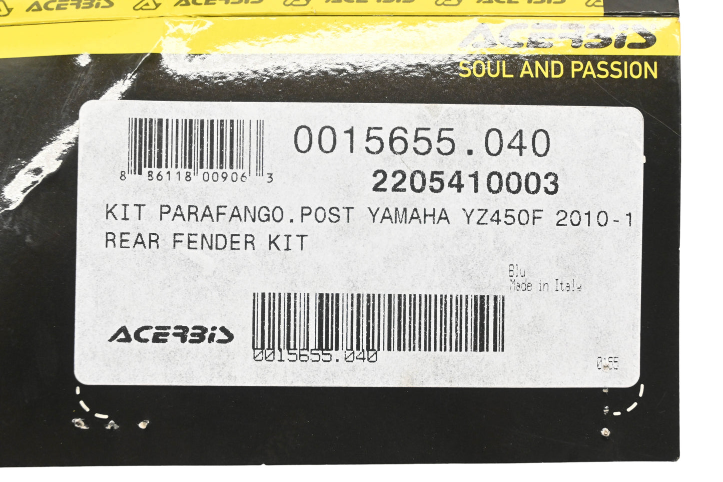 Acerbis 0015655.040 Blue Rear Fender NOS