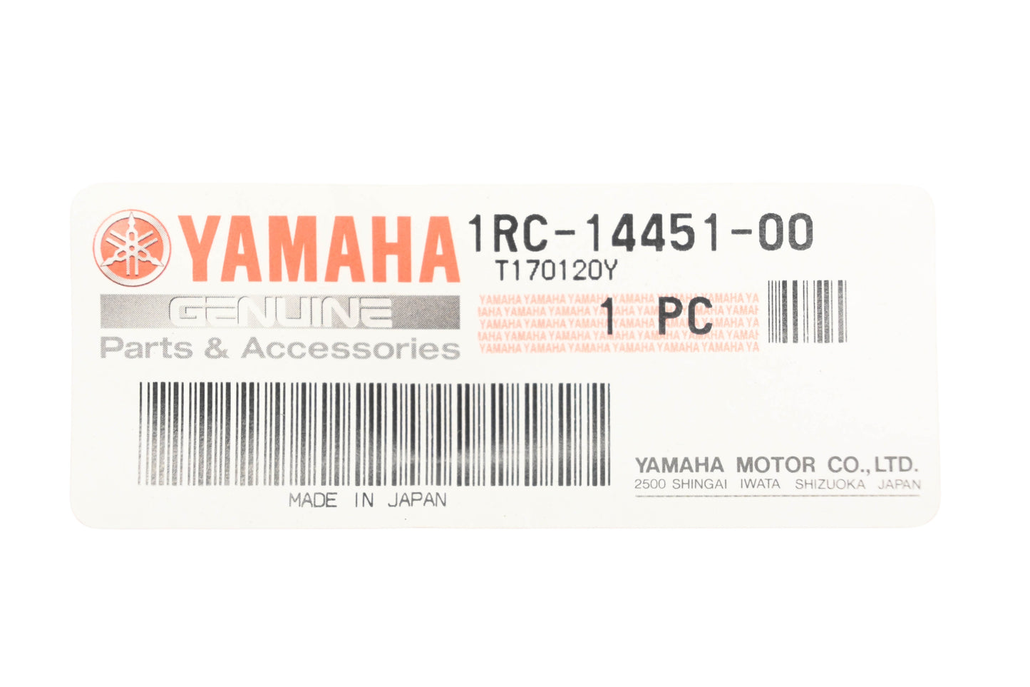 New OEM Yamaha 1RC-14451-00-00 Air Filter Element NOS