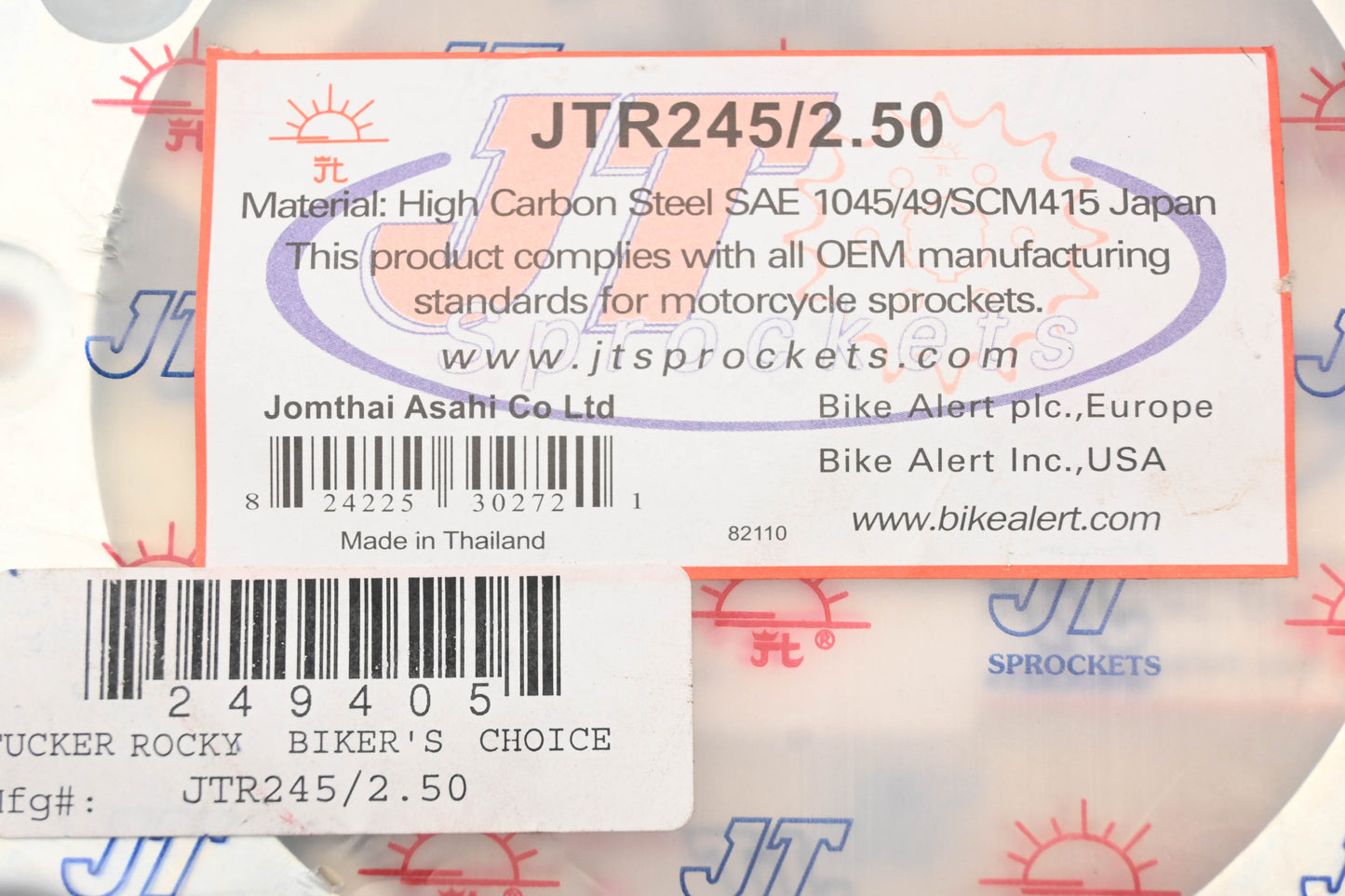 JT Sprockets JTR245/2.50, JTR245-2-50 50T Rear Sprocket NOS