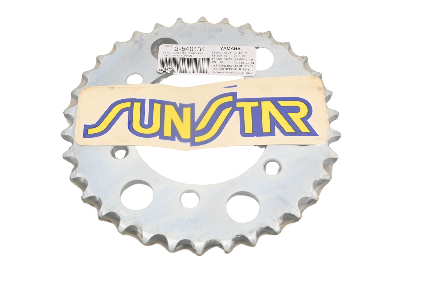 Sunstar 2-540134, 5401-34 34T Rear Sprocket NOS