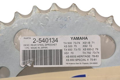 Sunstar 2-540134, 5401-34 34T Rear Sprocket NOS