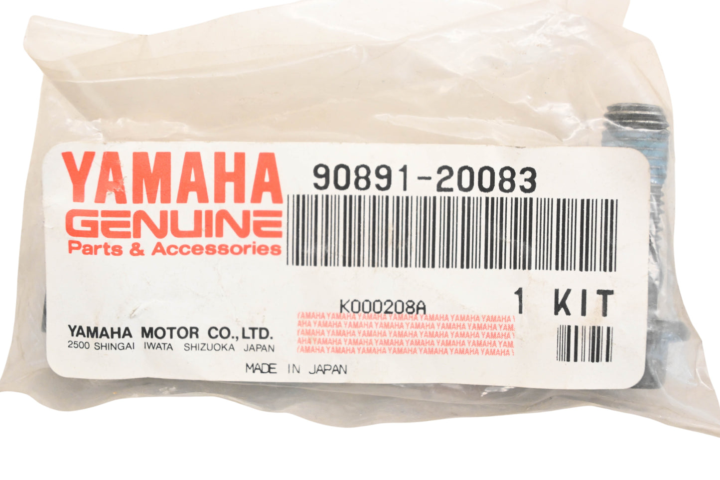 New OEM Yamaha 90891-20083-00 Bolt Kit NOS