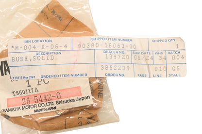 New OEM Yamaha 90380-16063-00 Solid Bushing NOS