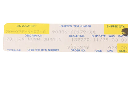 New OEM Yamaha 90386-08179-XX Roller Bushing NOS