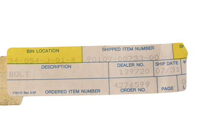 New OEM Yamaha 90109-80733-00 Tensioner Bolt NOS
