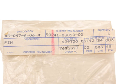 New OEM Yamaha 90241-03010-00 Push Pin NOS