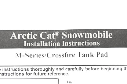 New OEM Arctic Cat ZR005-18 Orange M-Series/Crossfire Foam Tank Pad Kit NOS
