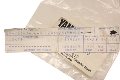 New OEM Yamaha 24X-23158-L0-00 Front Fork Gasket NOS