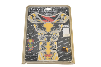 Keiti TSZ-601Y, 20-7350 Yellow/Black Suzuki Tank Pad NOS