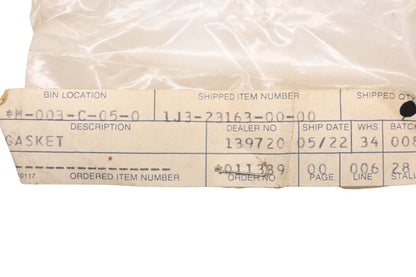 New OEM Yamaha 1J3-23163-00-00 Gasket Pair NOS