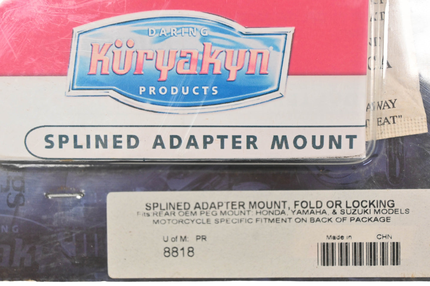 Kuryakyn 8818 Splined Adapter Mount Kit NOS