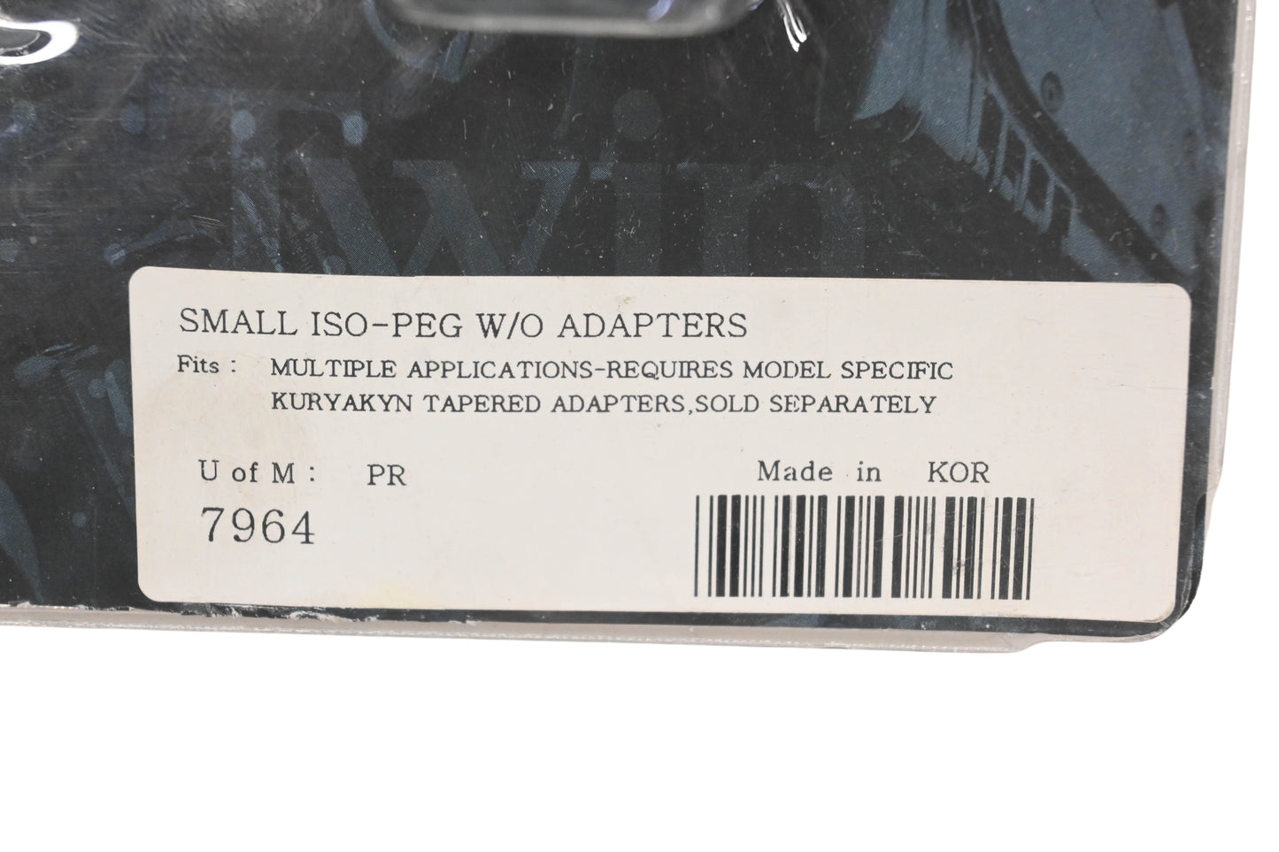 Kuryakyn 7964 Small ISO-PEG Kit W/O Adapters NOS