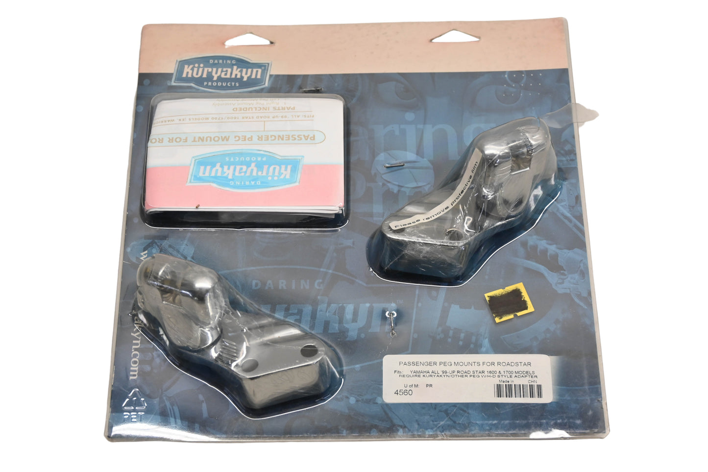 Kuryakyn 4560 Passenger Peg Mount Kit NOS