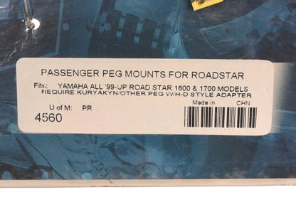 Kuryakyn 4560 Passenger Peg Mount Kit NOS