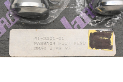 Jardine 41-2201-01 1997 Drag Star Passenger Foot Peg Kit NOS
