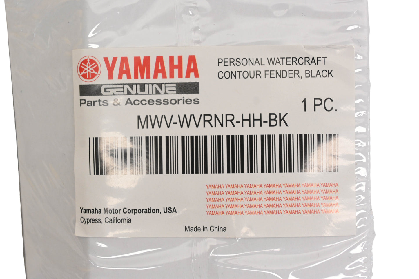New OEM Yamaha MWV-WVRNR-HH-BK Black Contour Fender NOS