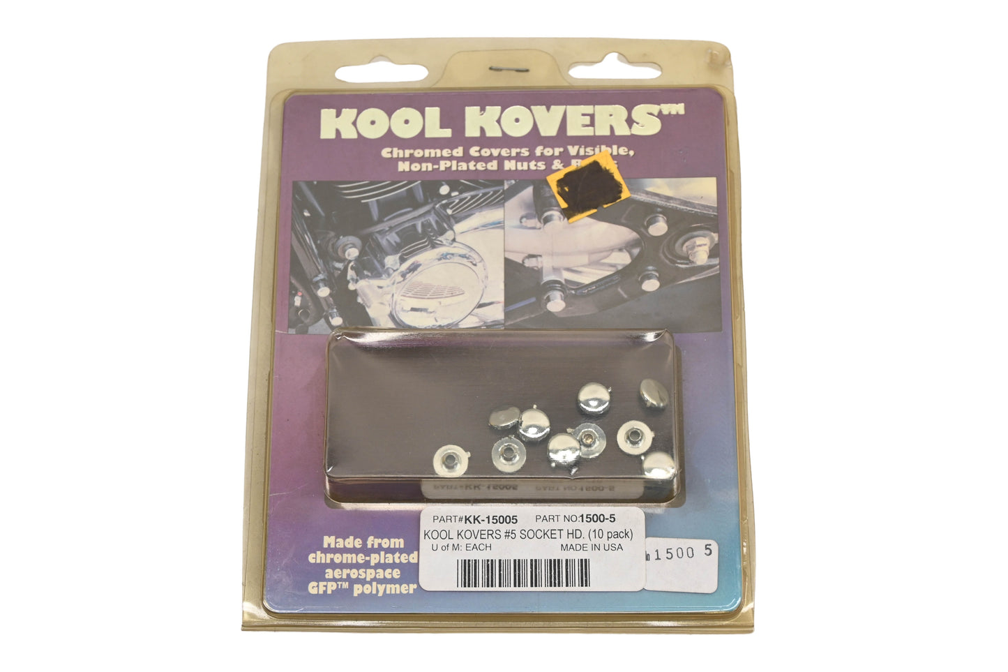 Kool Kovers KK-15005, 1500-5 Socket Head #5 Covers Qty 10 NOS