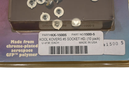 Kool Kovers KK-15005, 1500-5 Socket Head #5 Covers Qty 10 NOS