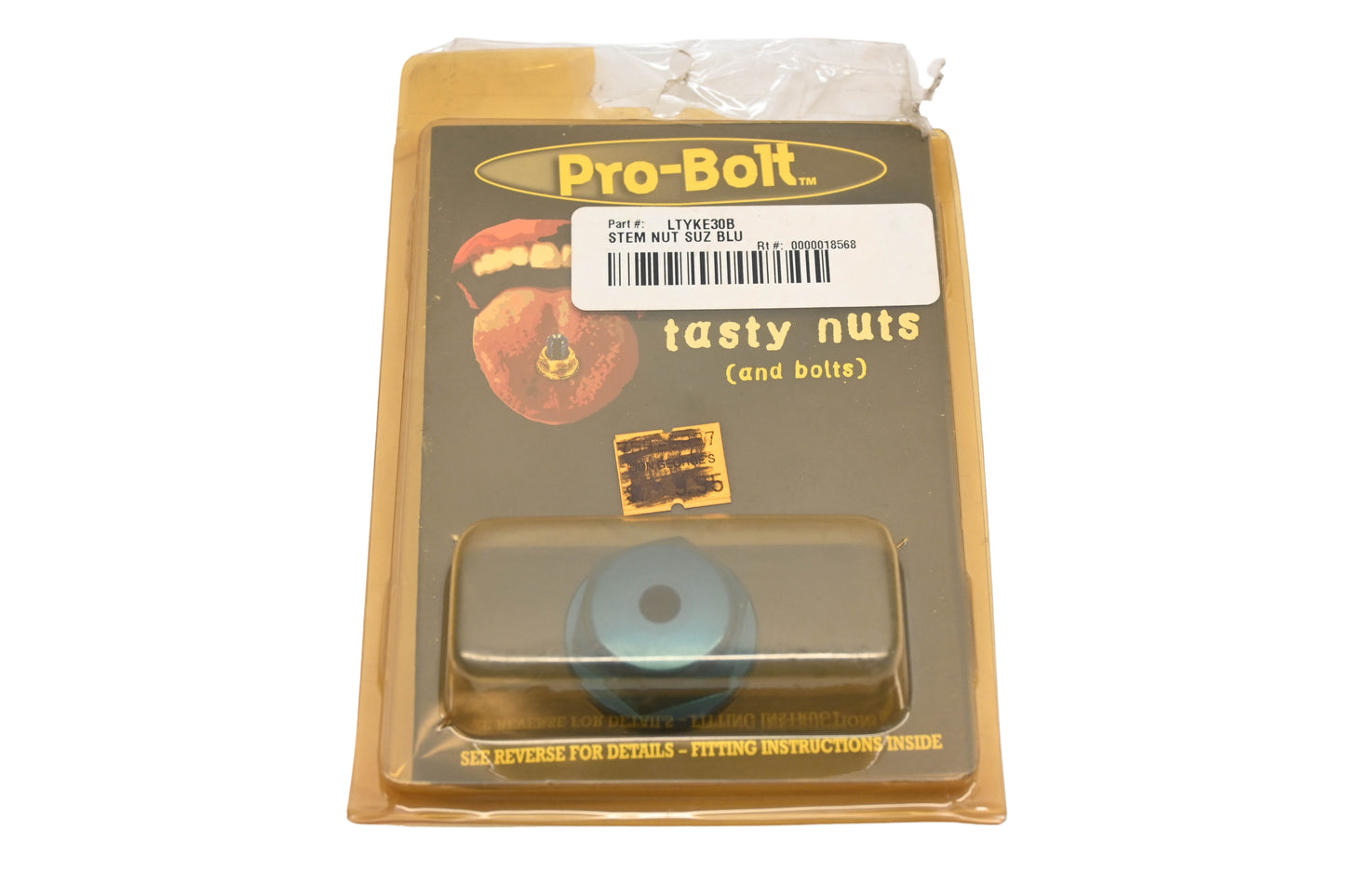 Pro-Bolt LTYKE30B Blue Suzuki Stem Nut NOS