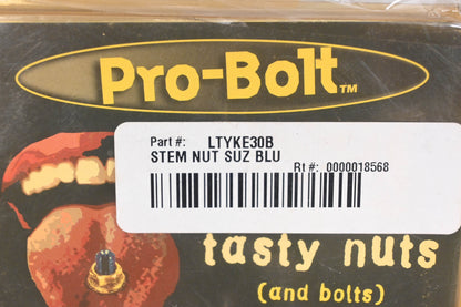 Pro-Bolt LTYKE30B Blue Suzuki Stem Nut NOS