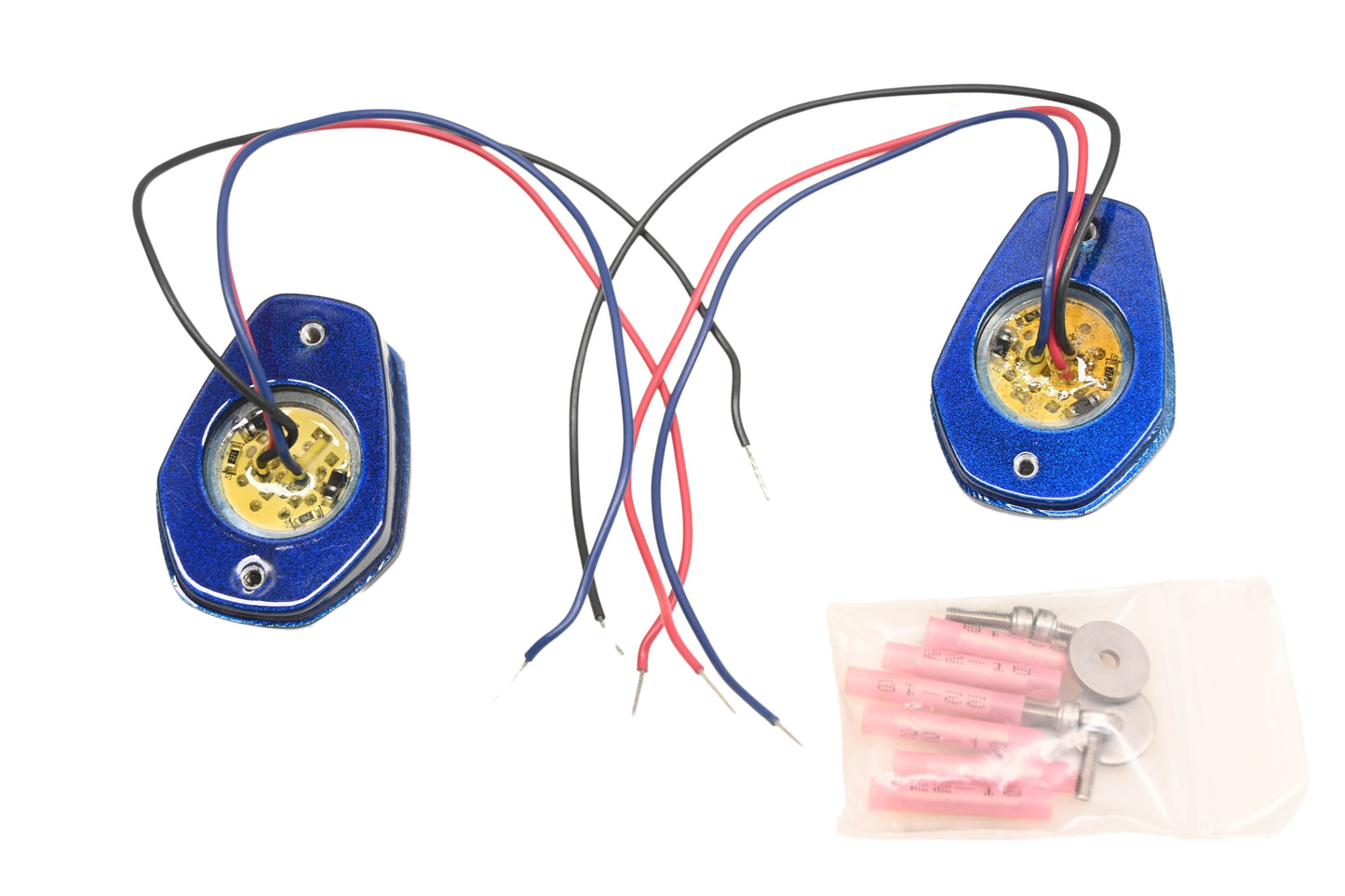Gregg's Customs 638067 Blue LED Flush Mount Signal Kit NOS