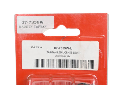 Targa 07-7359W, 07-7359W-L LED License Plate Light NOS