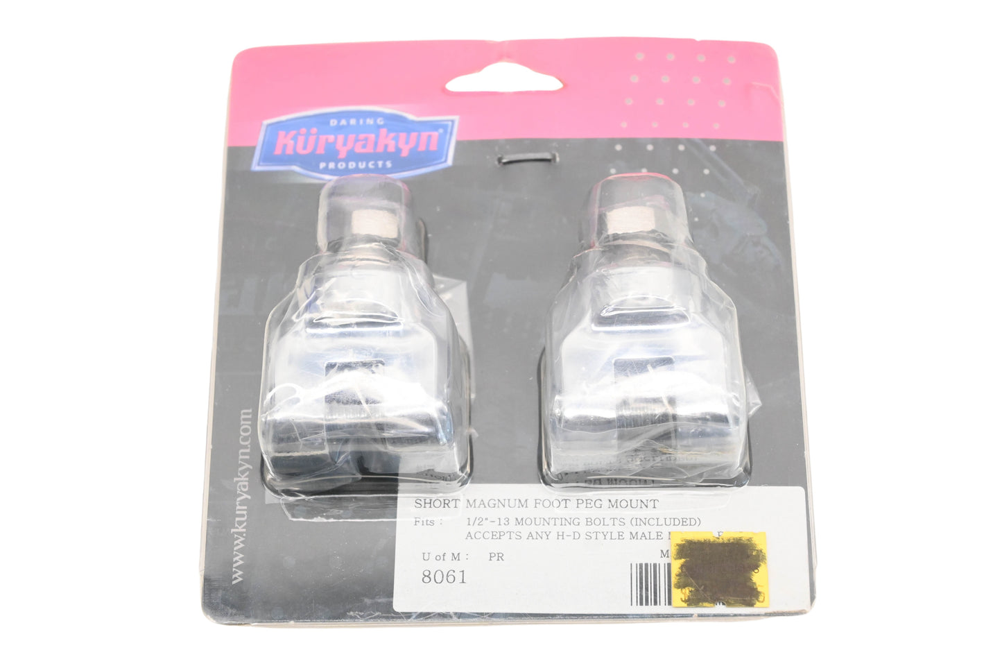 Kuryakyn 8061 Short Magnum Foot Peg Mount Kit NOS