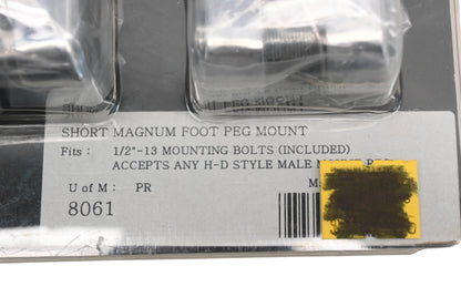 Kuryakyn 8061 Short Magnum Foot Peg Mount Kit NOS