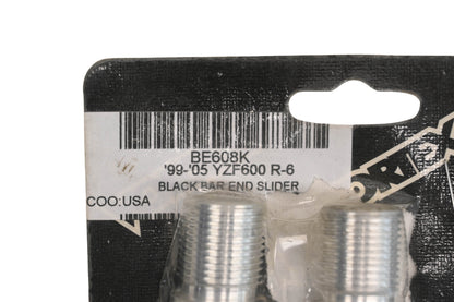 Vortex BE608K Black YSF600 R-6 Bar End Slider Kit NOS