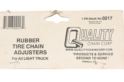 Quality Chain Corp 0217 7-Arm Rubber Tire Chain Adjusters Qty 2 NOS