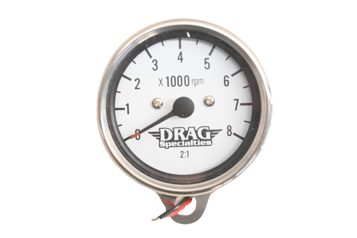 Drag Specialties DS244137 White Face Tachometer Kit NOS