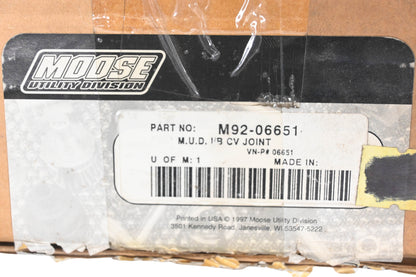 Moose Utility Division M92-06651, 06651 CV Joint NOS