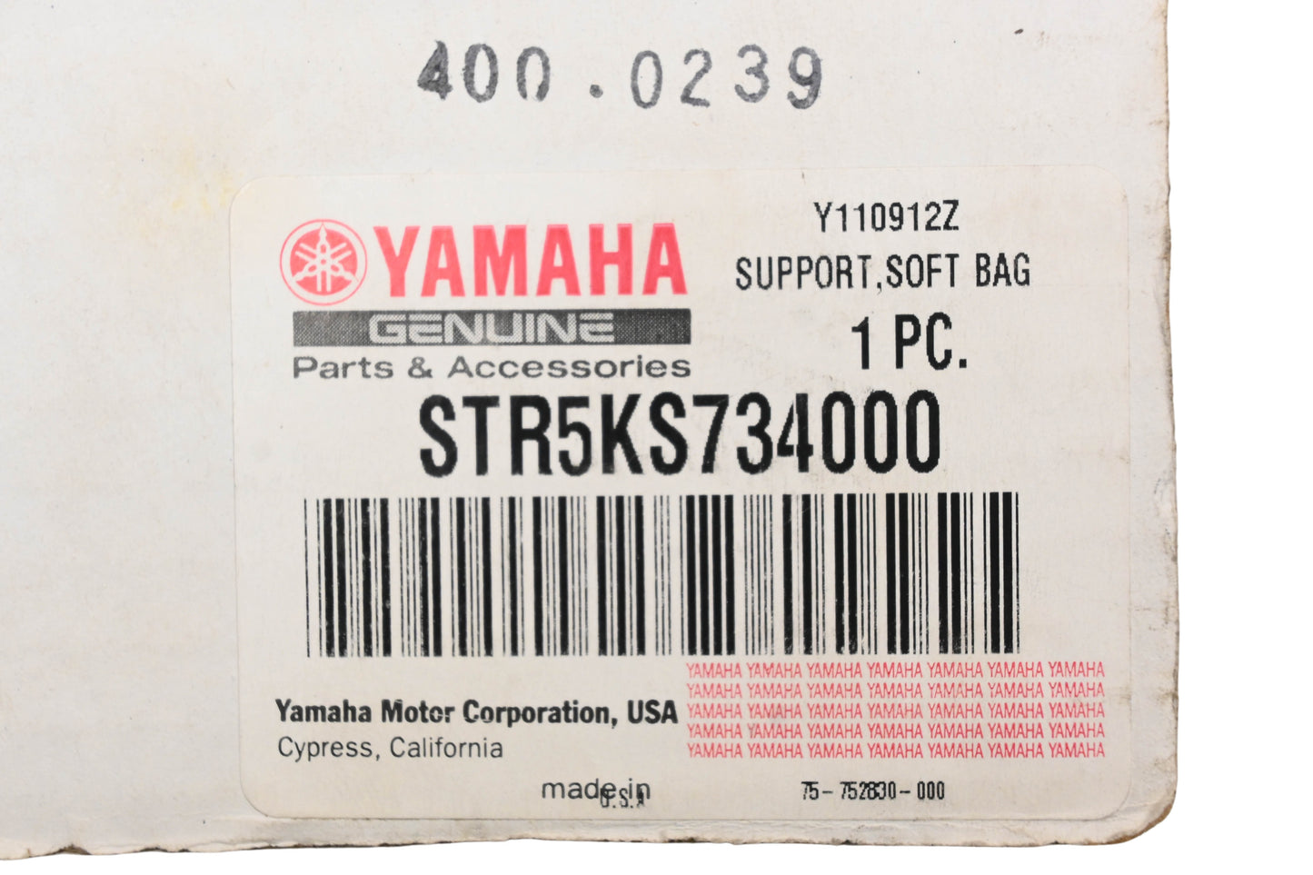 New OEM Yamaha STR-5KS73-40-00 Soft Saddlebag Support Bars Qty 2 NOS