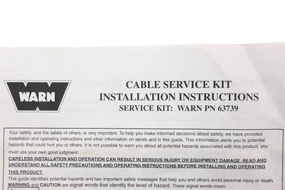 Warn 63739 ATV Service Cable Kit NOS