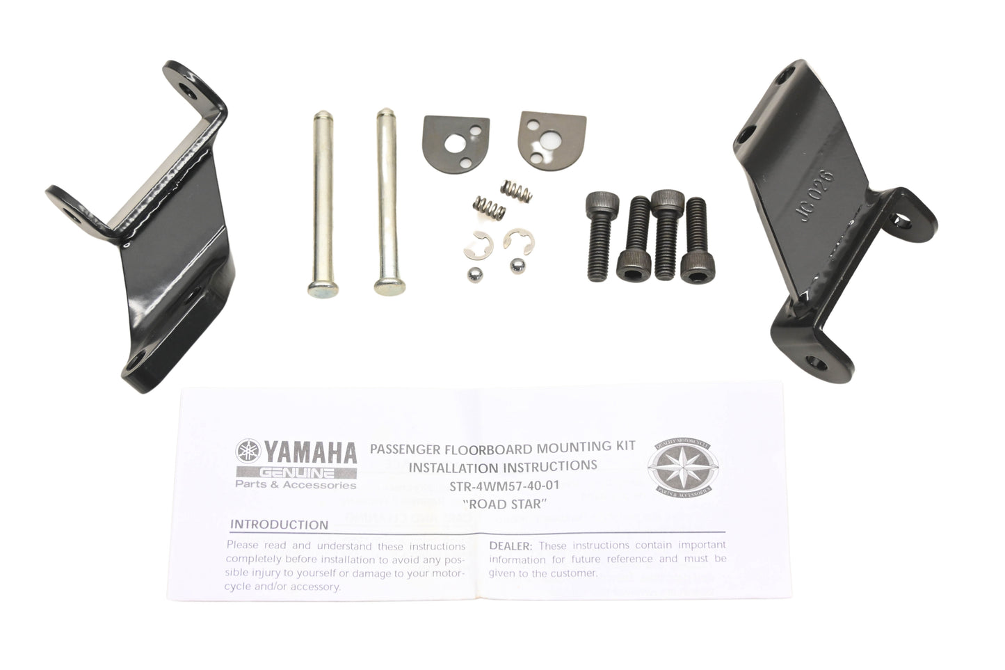 New OEM Yamaha STR-4WM57-40-01 Passenger Floorboard Mounting Kit NOS
