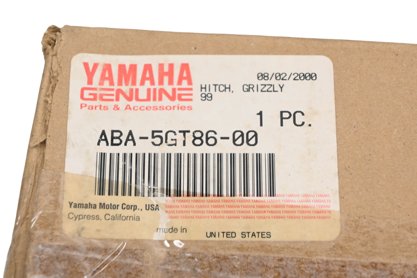 New OEM Yamaha ABA-5GT86-00-00 Trailer Hitch NOS