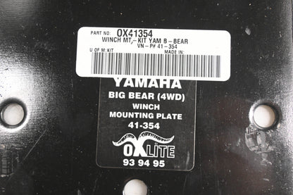 Oxlite 41-354, 0X41354 Yamaha Big Bear Winch Plate Kit NOS