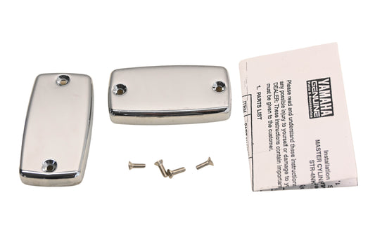 New OEM Yamaha STR-4NK18-10-01 Chrome Master Cylinder Cover Kit NOS